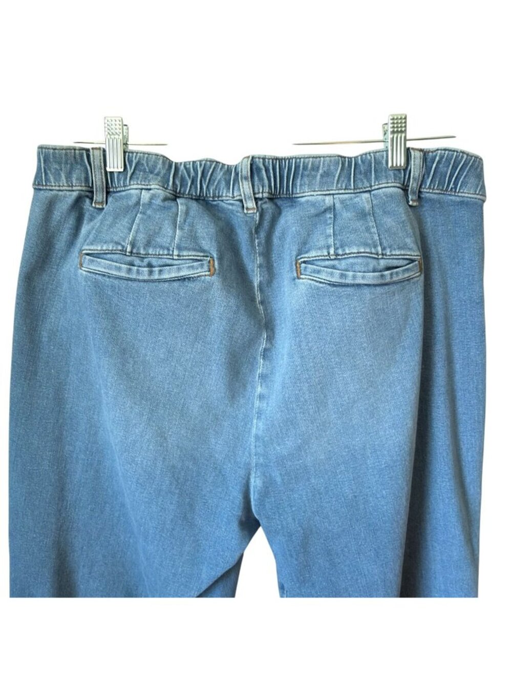 J Jill Womens Denim Jeans Size 18 Trouser Full Leg Elastic Waist High Rise 31" - Picture 5 of 14